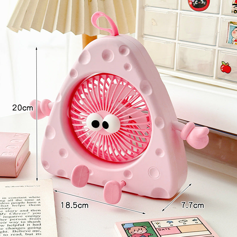 Ladies Portable Mini Table Fan with Cute Character Design Kalsten