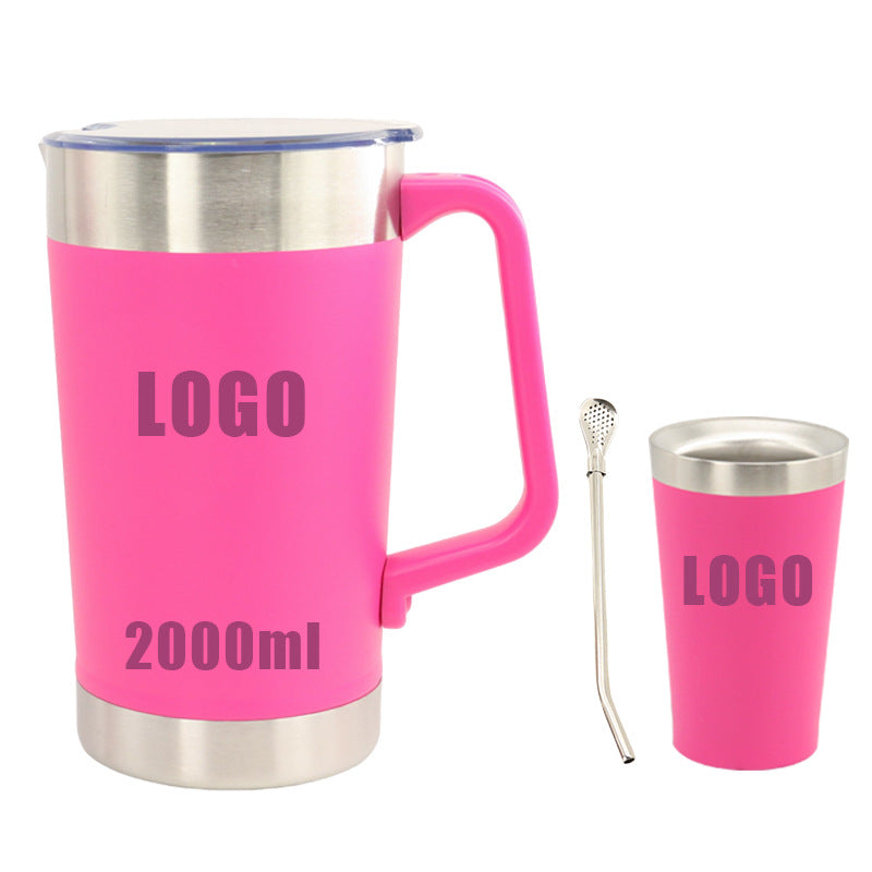 Ladies thermos jug with ergonomic handle and double thermal insulation Kalsten
