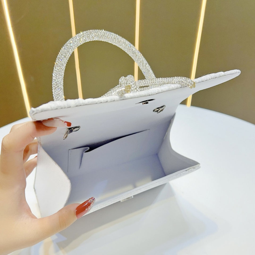 Elegant Textured Handheld Evening Bag