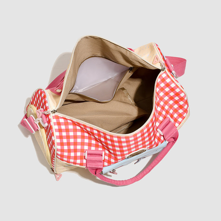 Playful Patterned Carryall Duffle Bag Kalsten