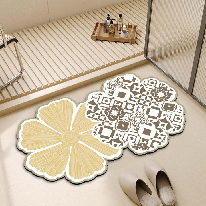 Decorative Cloud-Shaped Bath Mat Kalsten