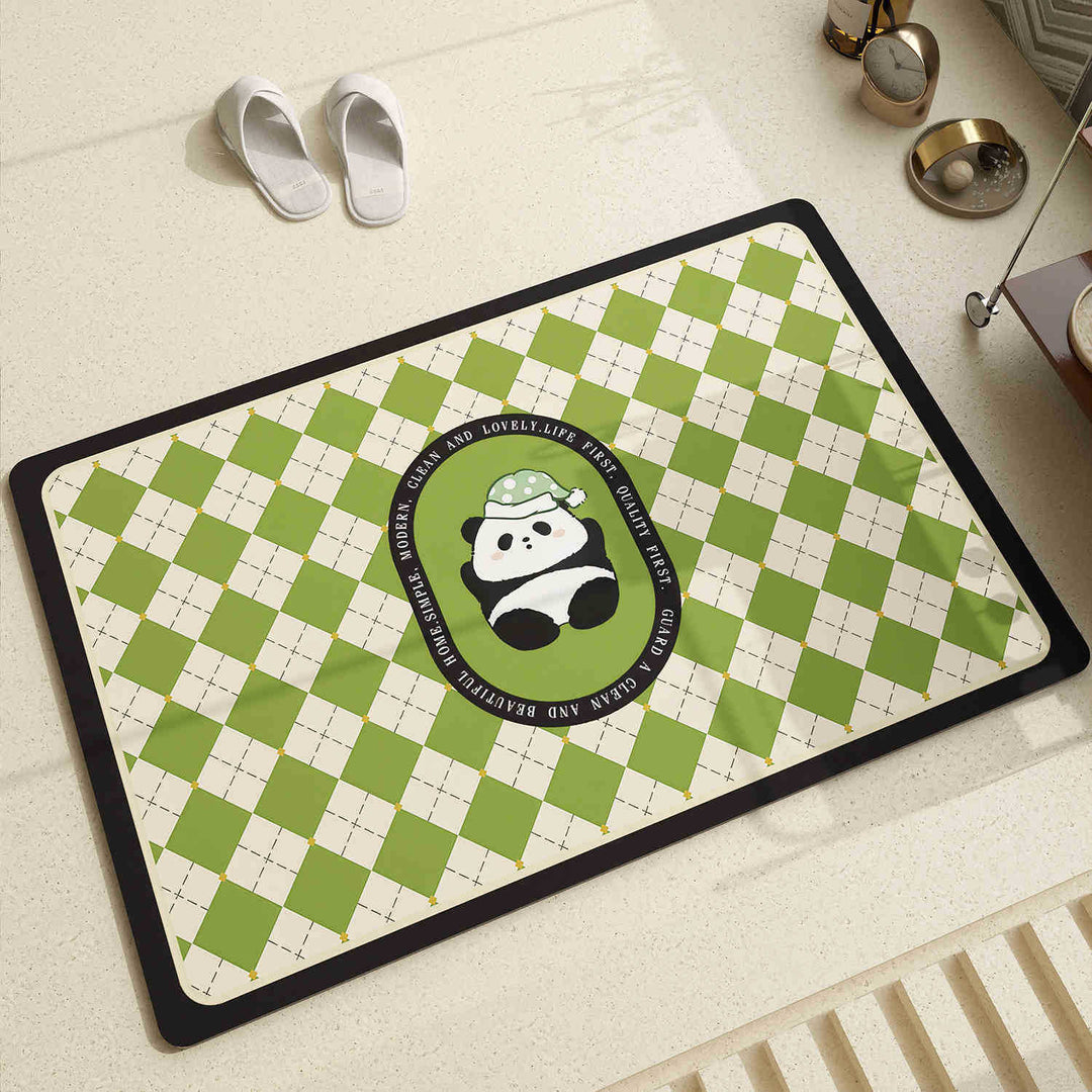 Adorable Panda-Themed Area Mat