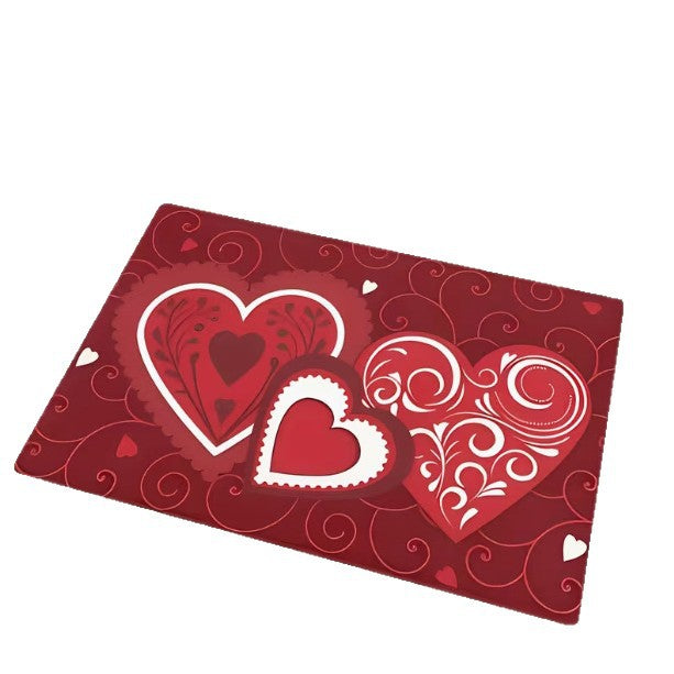 Romantic Heart-Themed Area Rug Kalsten