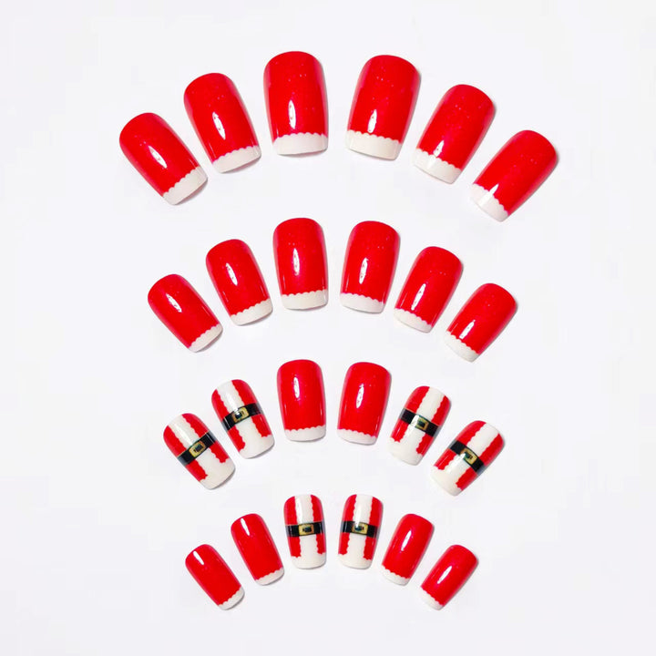 Festive Santa Claus-Themed Nail Art Kalsten