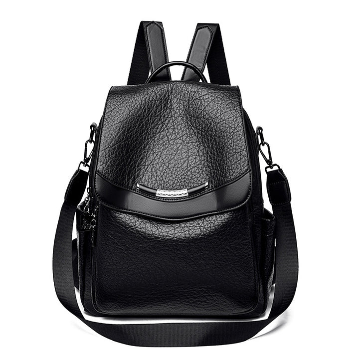 Chic Textured Leather Backpack Kalsten