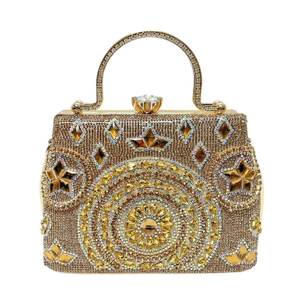 Crystal Embellished Evening Clutch
