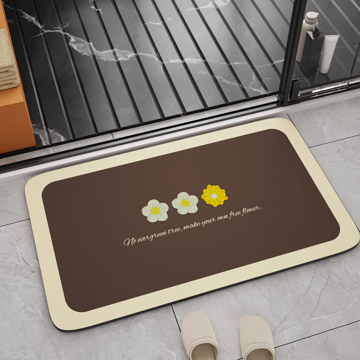 Inspirational Quote Bath Mat Kalsten