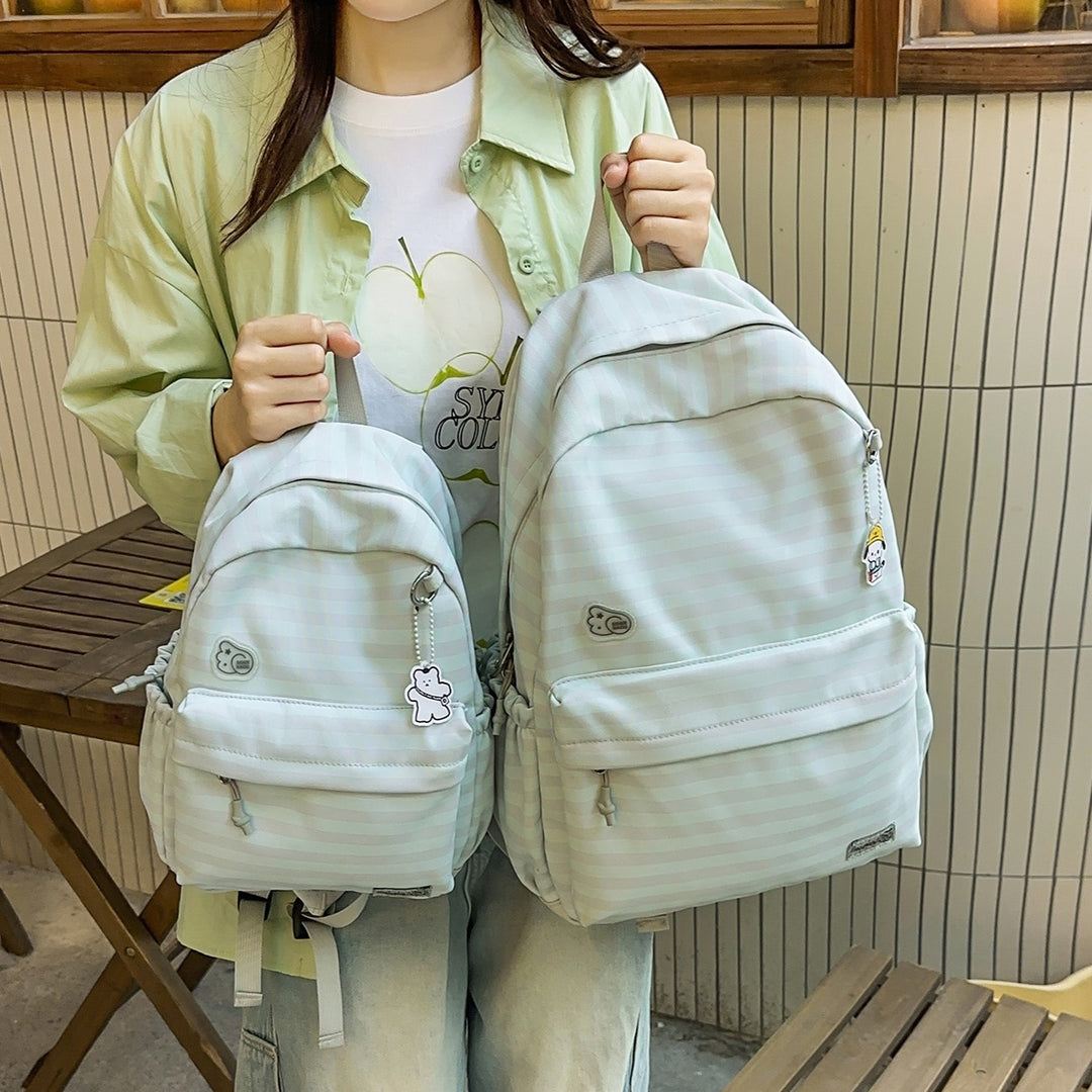 Cute Cartoon Design Striped Backpack Kalsten