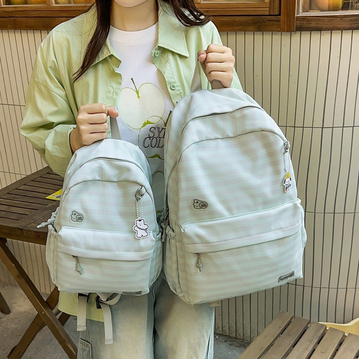 Cute Cartoon Design Striped Backpack Kalsten