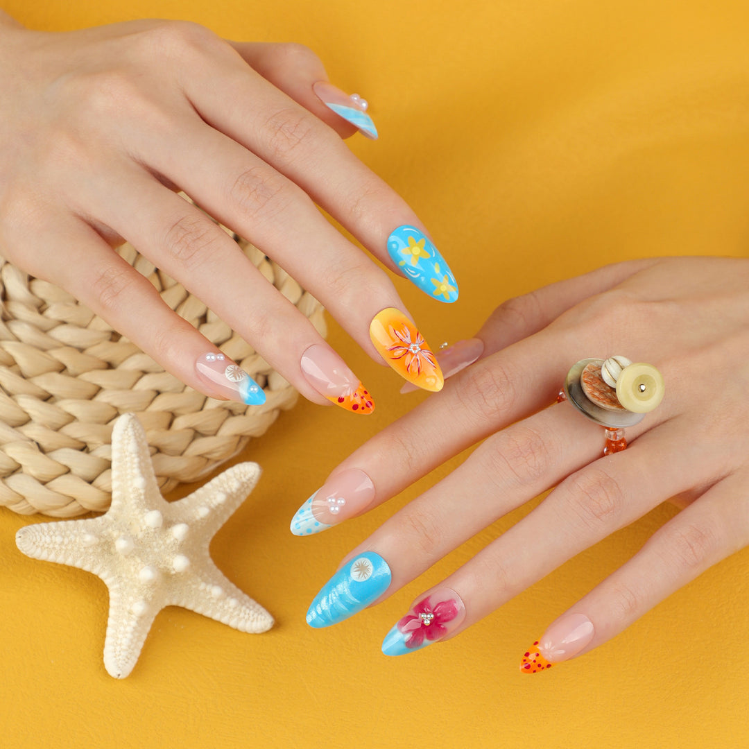 Artificial Flower Nail Art Kalsten