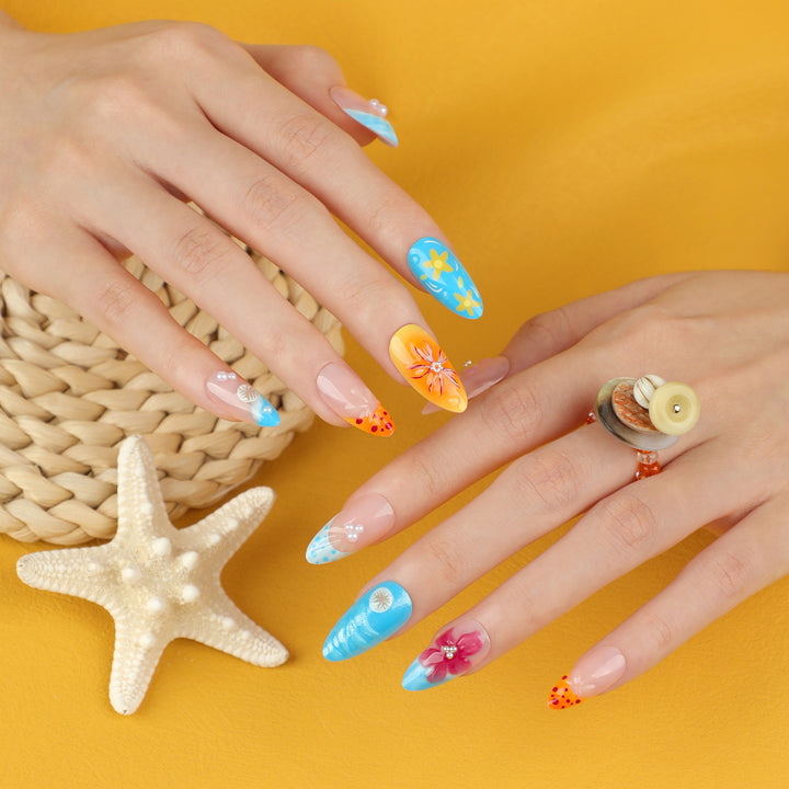 Artificial Flower Nail Art Kalsten