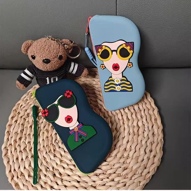 Artistic Print Zippered Pencil Case Kalsten