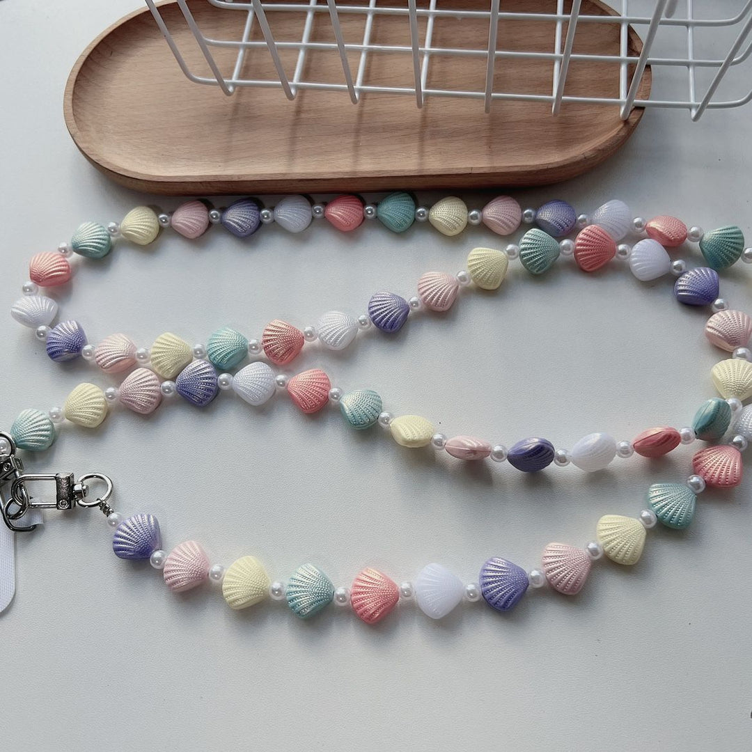 Shell Beaded Phone Lanyard Kalsten