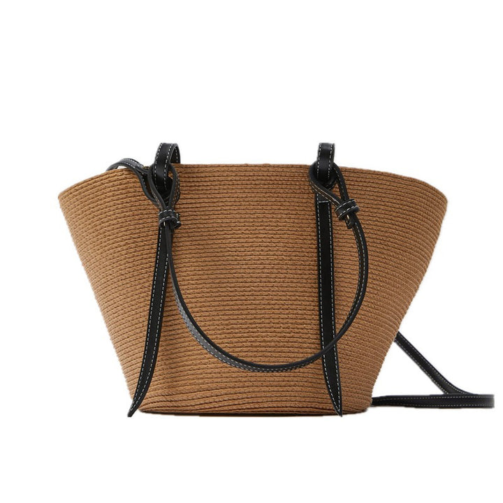 Generous basket bag with elegant leather accents Kalsten