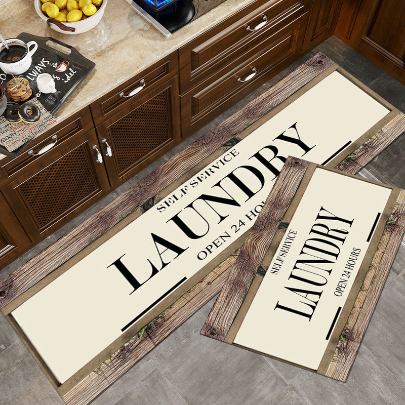 Vintage-Inspired Laundry Room Area Mat Kalsten