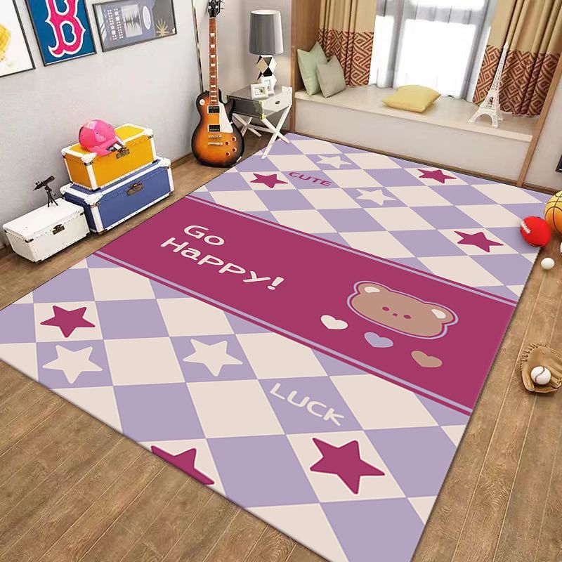 Playful Checkerboard Pattern Area Mat Kalsten