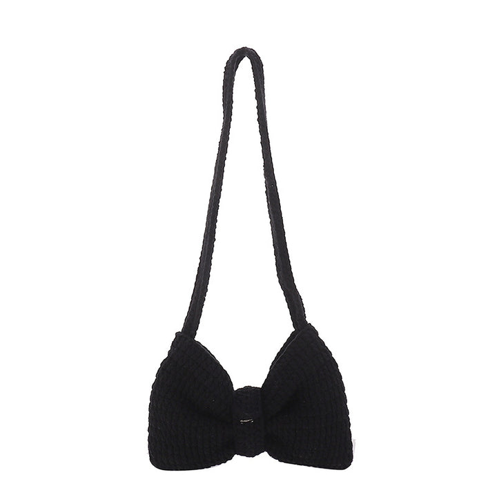 Bow-Detail Crochet Handbag