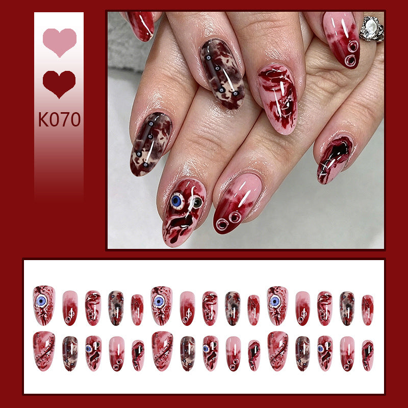 Creative artificial nail set with unique, artistic accents Kalsten