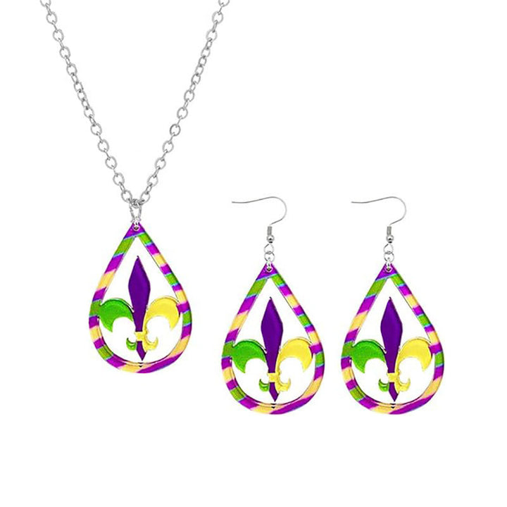 Festive Mardi Gras Mask Earrings Kalsten