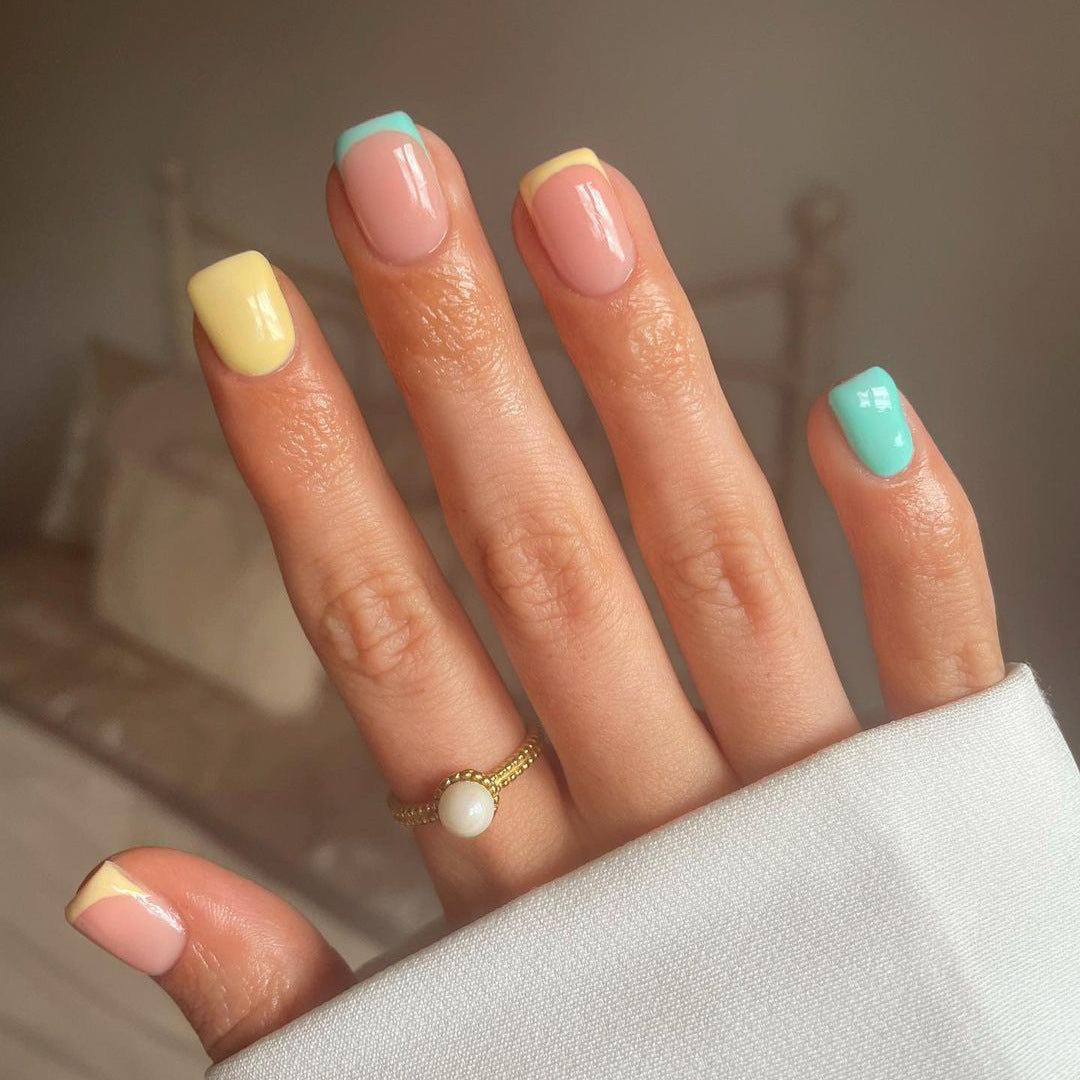 Artful Nail Art with Colorful Tips Kalsten