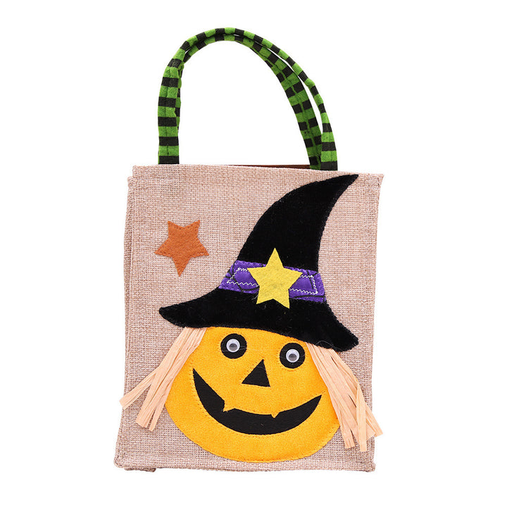 Halloween tote bag with witch design