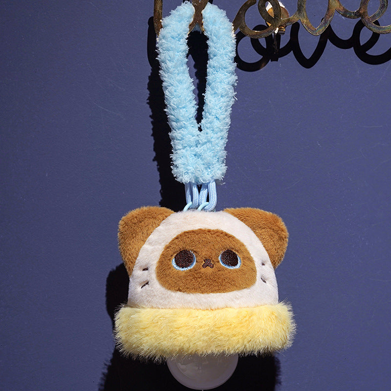 Plush pacifier holder with suction cup and cozy hanging loop