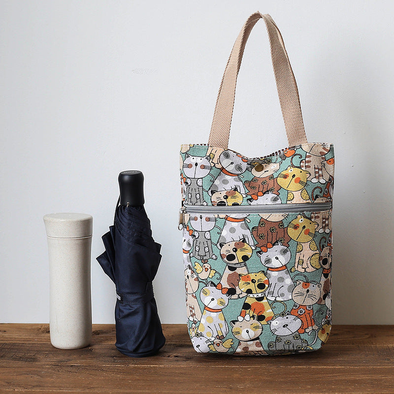 Stylish Cat-Themed Tote Bag Kalsten