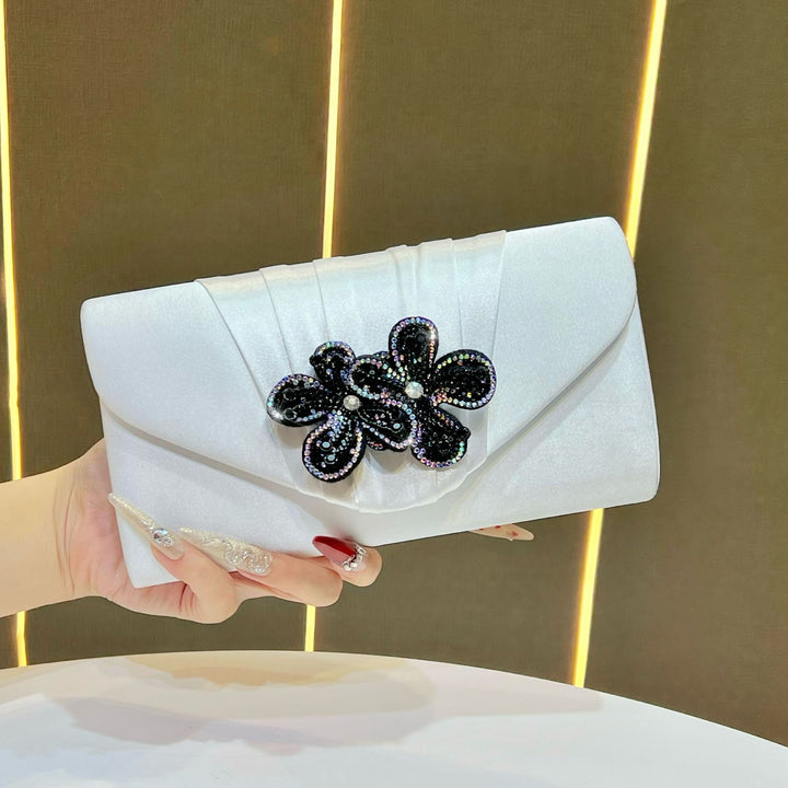 Elegant Floral Embellished Clutch