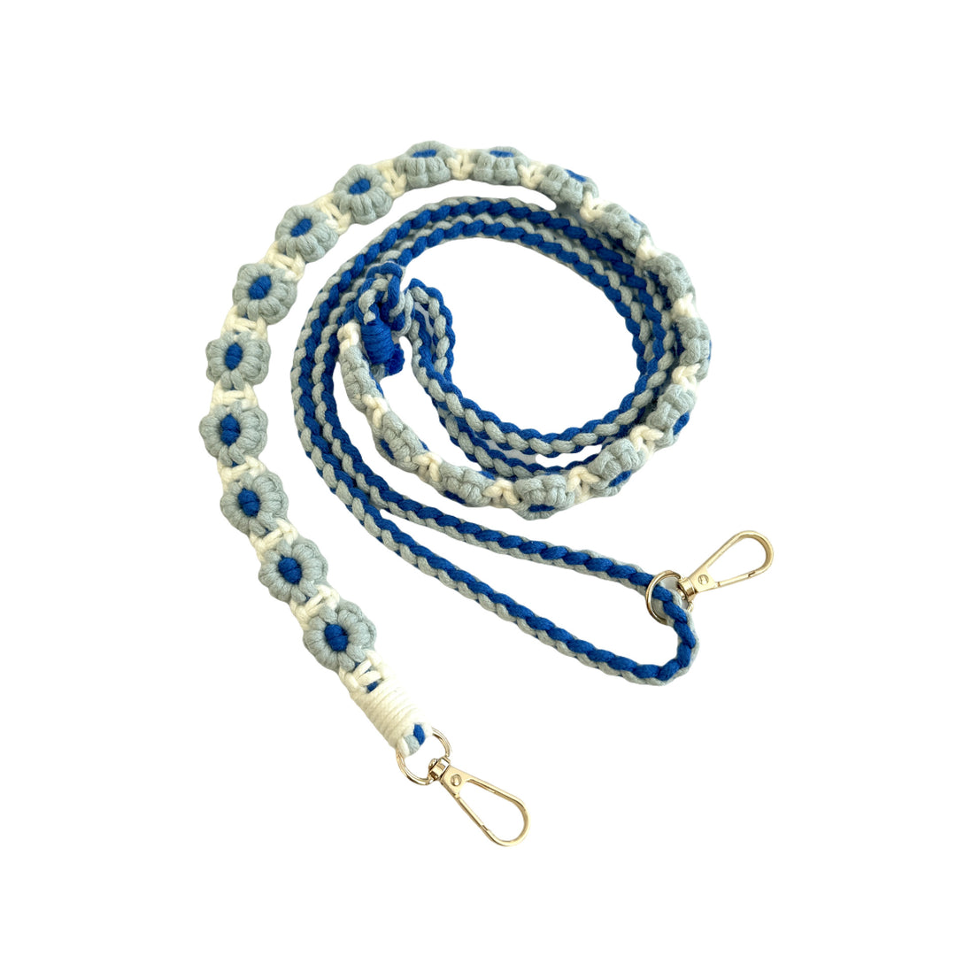 Macrame Pet Leash with Floral Detailing Kalsten