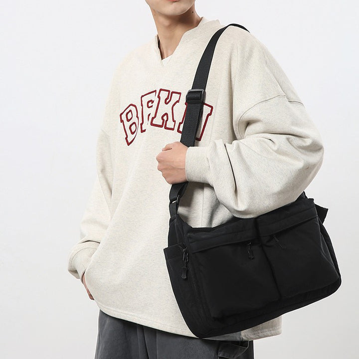 Multi-Pocket Travel Messenger Bag