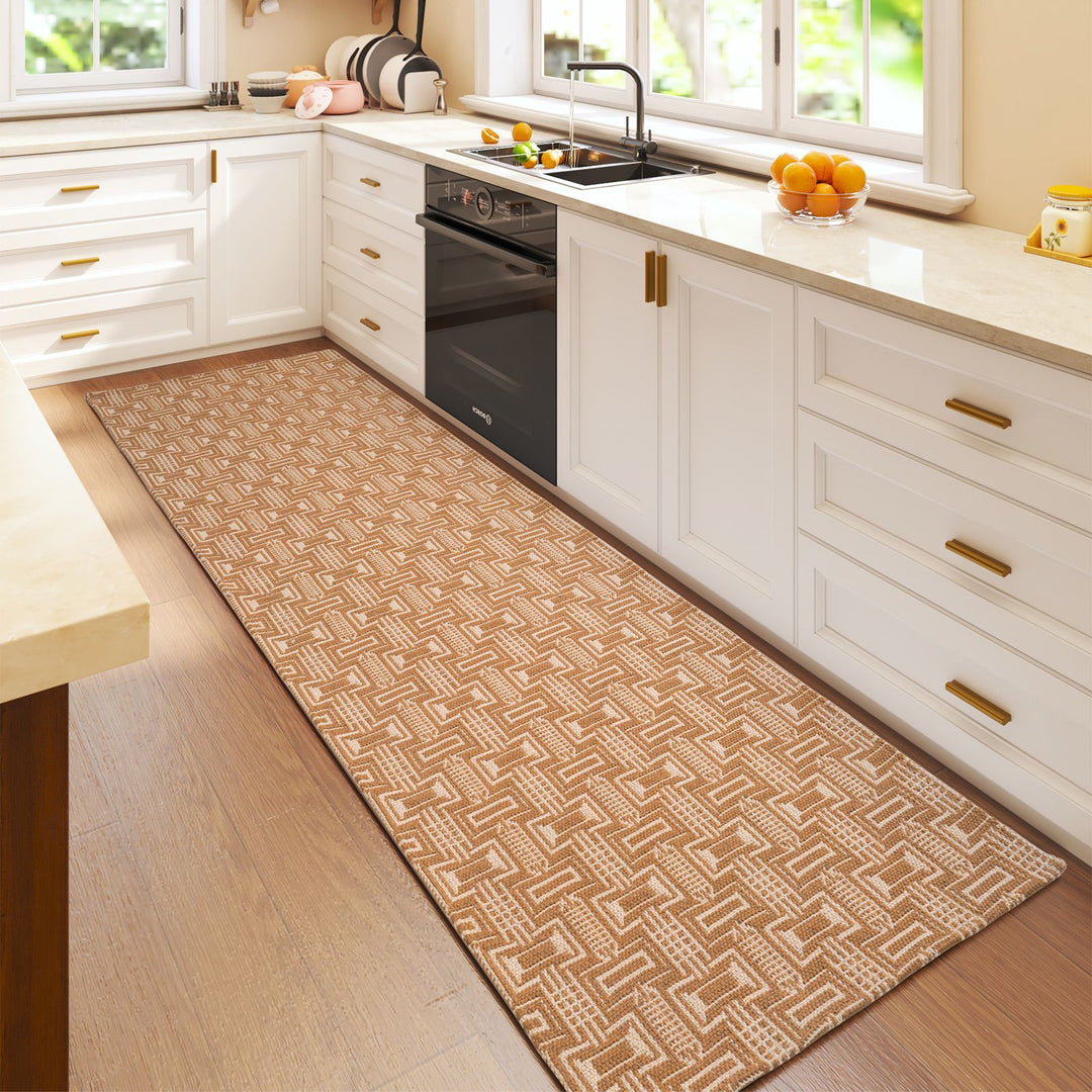 Geometric Pattern Kitchen Runner Mat