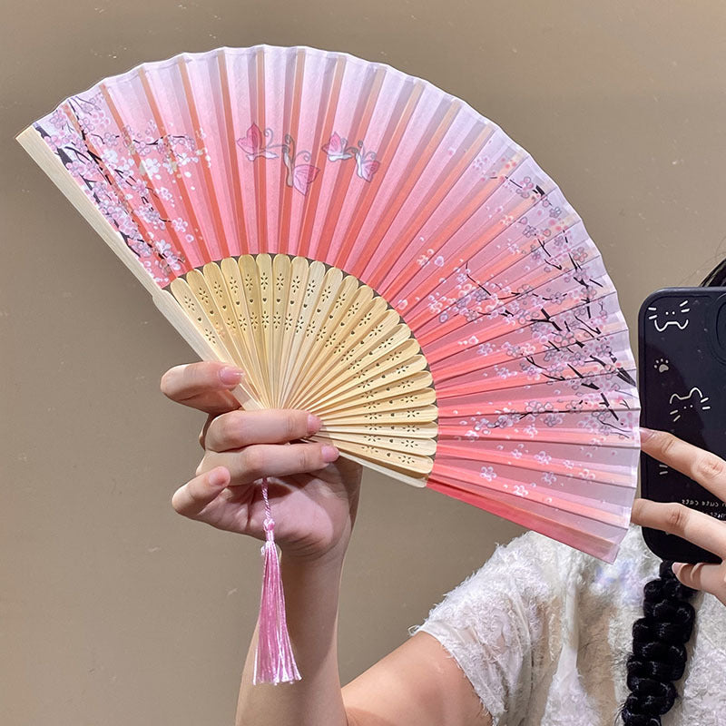 Handcrafted fan with Elegant flower pattern Kalsten