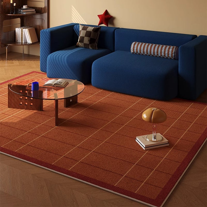 Checkered Pattern Area Rug Kalsten