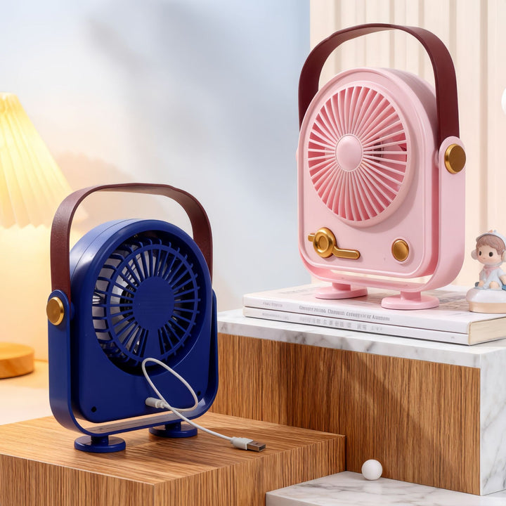 Ladies Portable Table Fan in Retro Design Kalsten