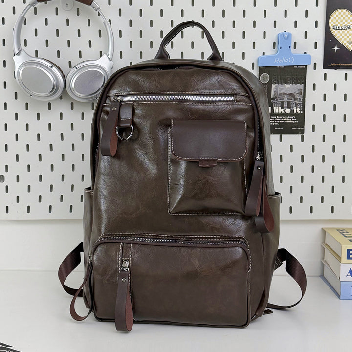 Durable Vintage Leather Backpack Kalsten