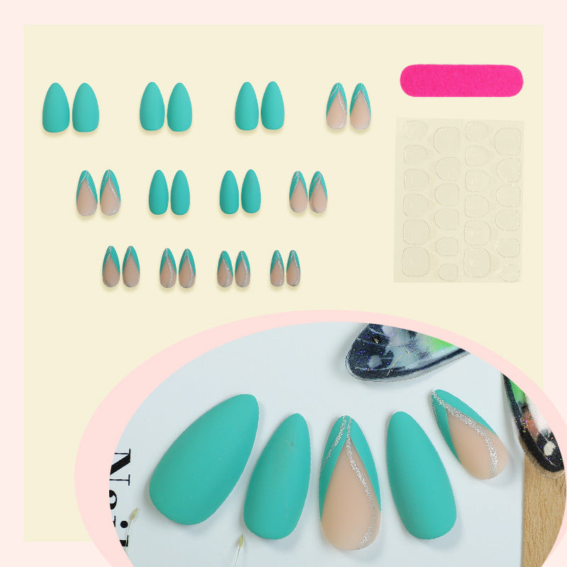 Glossy Stiletto Press-On Nail Art Set Kalsten
