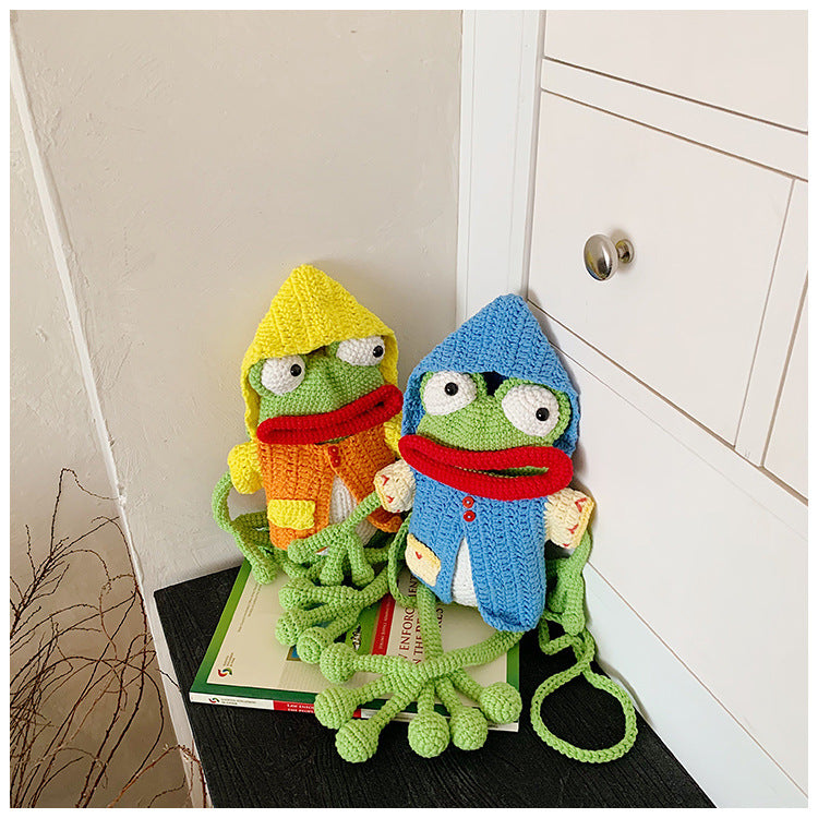 Handcrafted Crochet Frog Toy