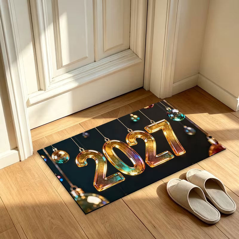 New Year Celebration Welcome Mat Kalsten