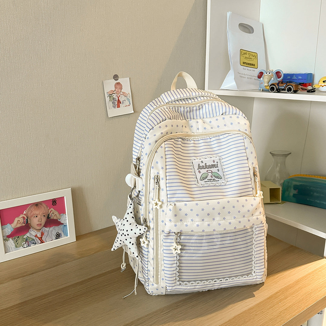 Cute Star-Patterned School Backpack Kalsten
