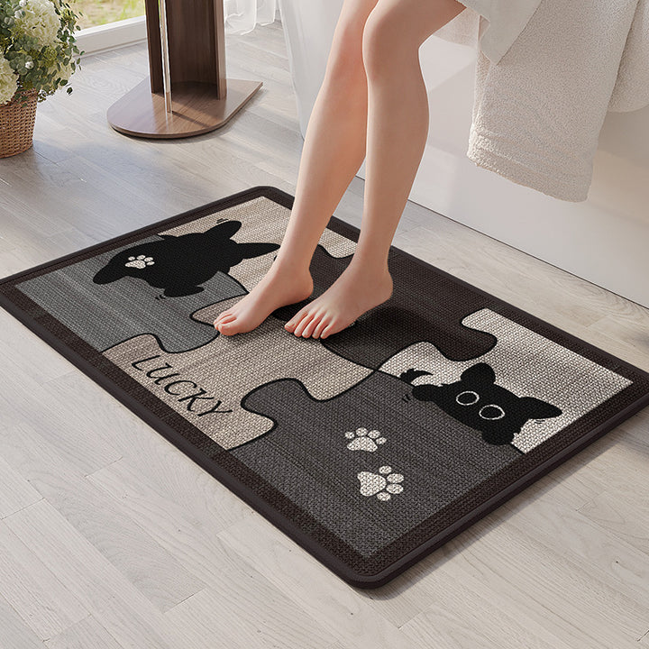 Decorative Puzzle Cat Doormat