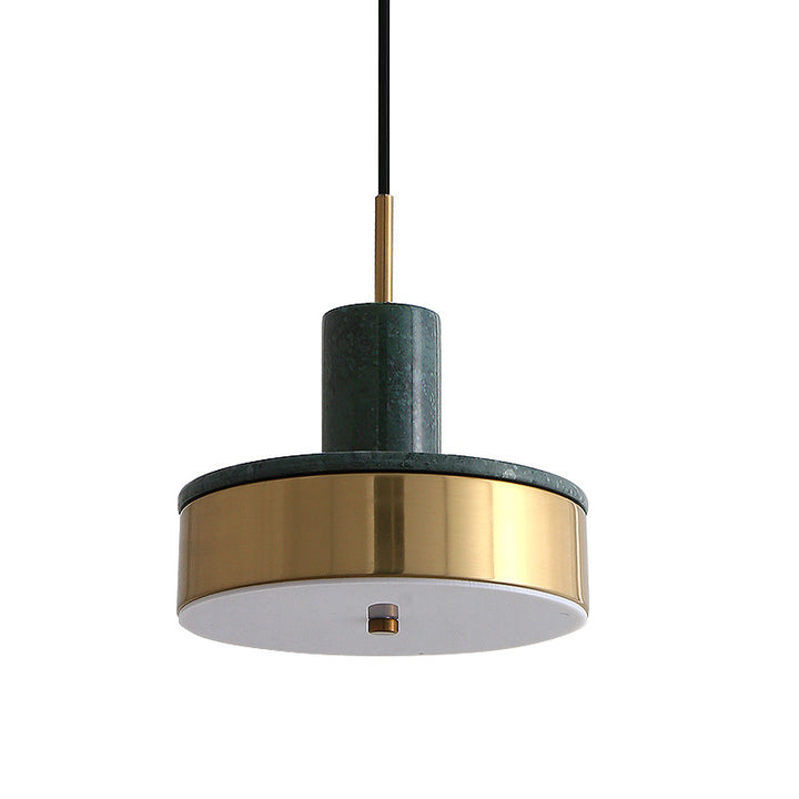 Modern Marble and Gold Pendant Light