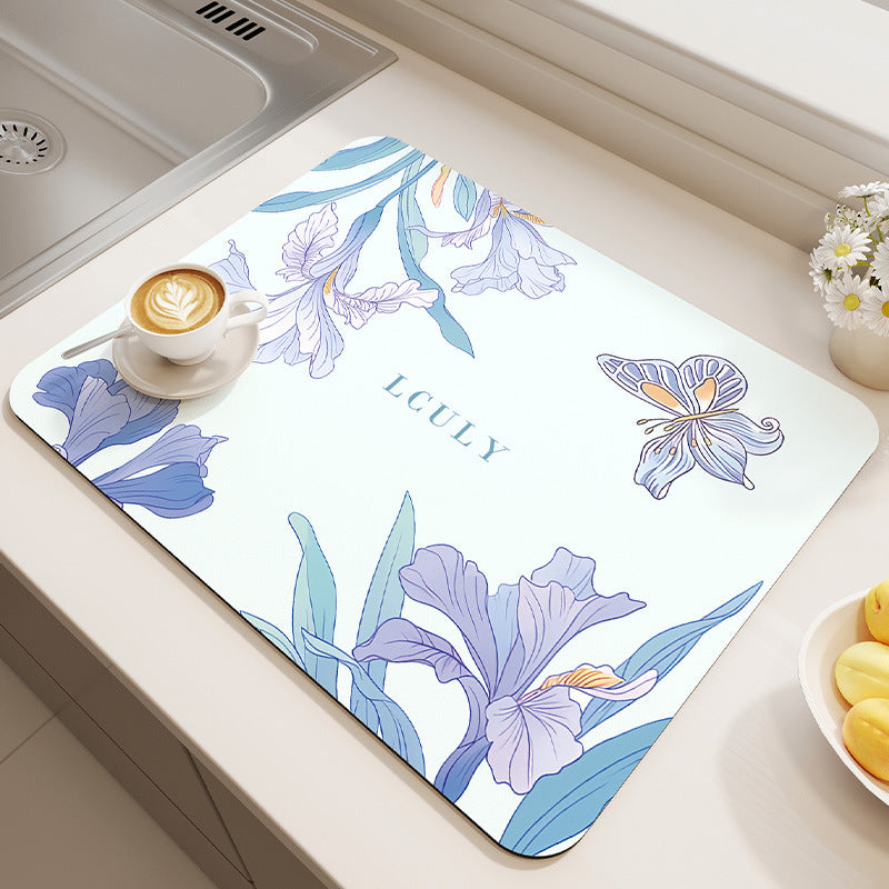 Stylish Floral Kitchen Mat Kalsten