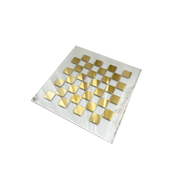Elegant Decorative Glass Chessboard