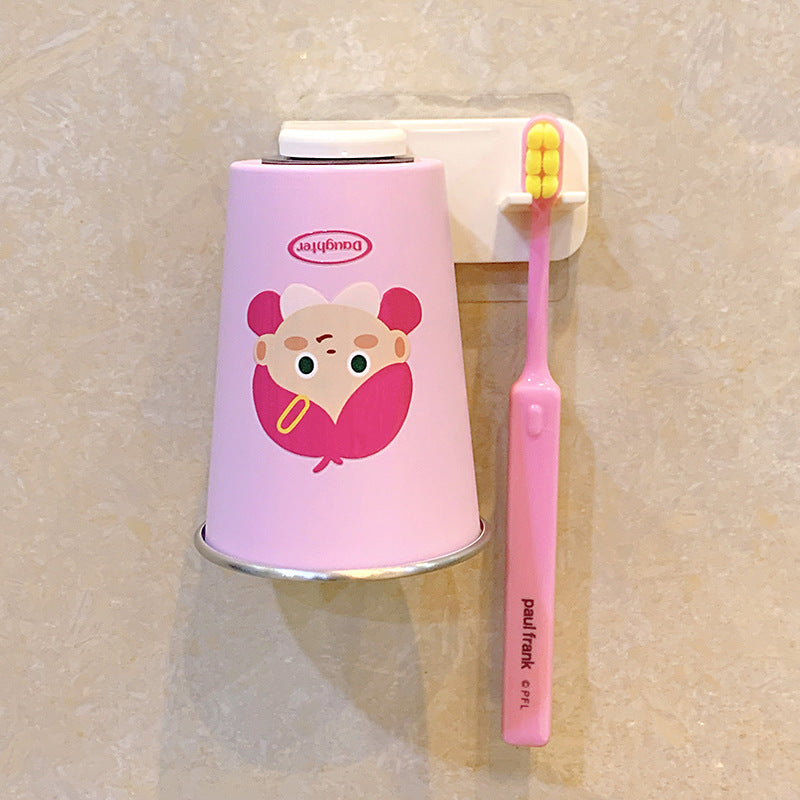 Wall-mounted toothbrush holder with playful design Kalsten
