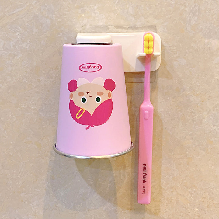 Wall-mounted toothbrush holder with funny cartoon design Kalsten