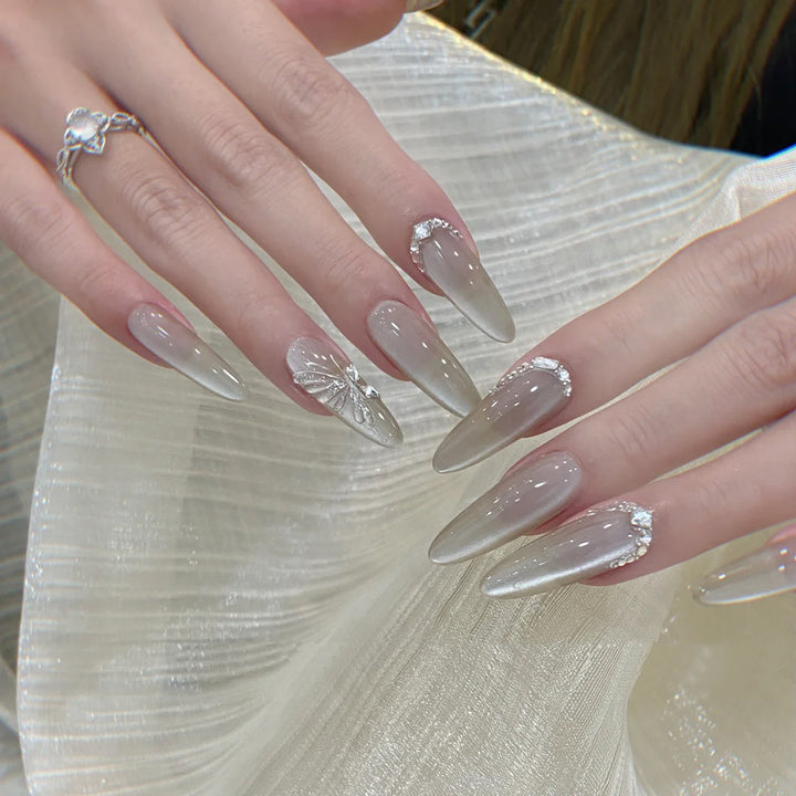 Stylish Press-On Nail Tips with Leopard Design Kalsten