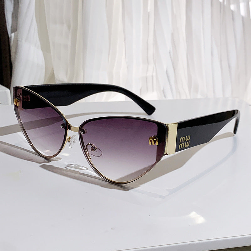 Women's Cat-Eye Sunglasses with Luxurious Frame and Mirrored Lenses Kalsten
