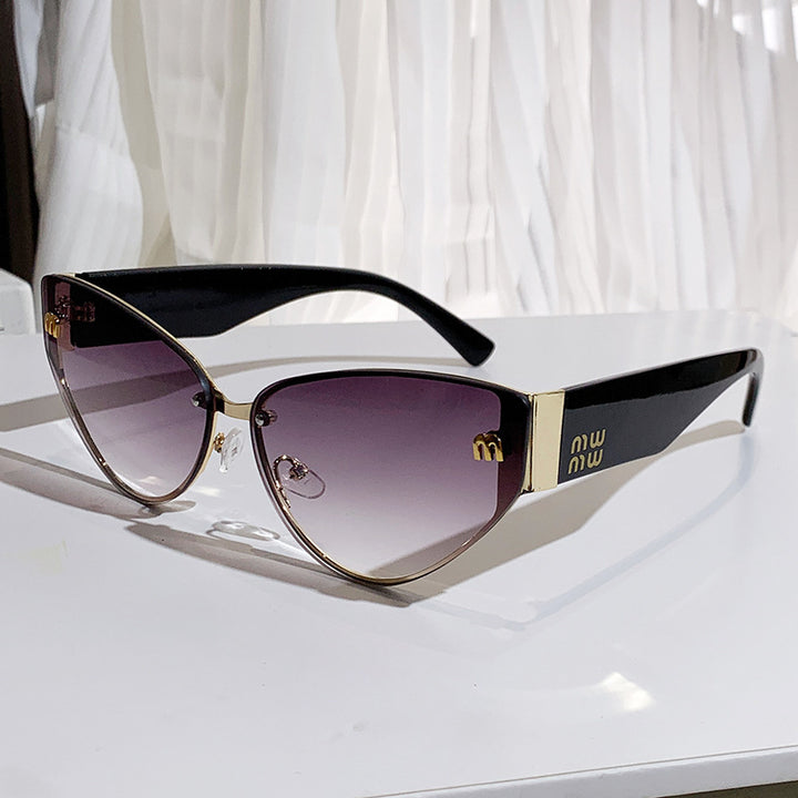 Women's Cat-Eye Sunglasses with Luxurious Frame and Mirrored Lenses Kalsten