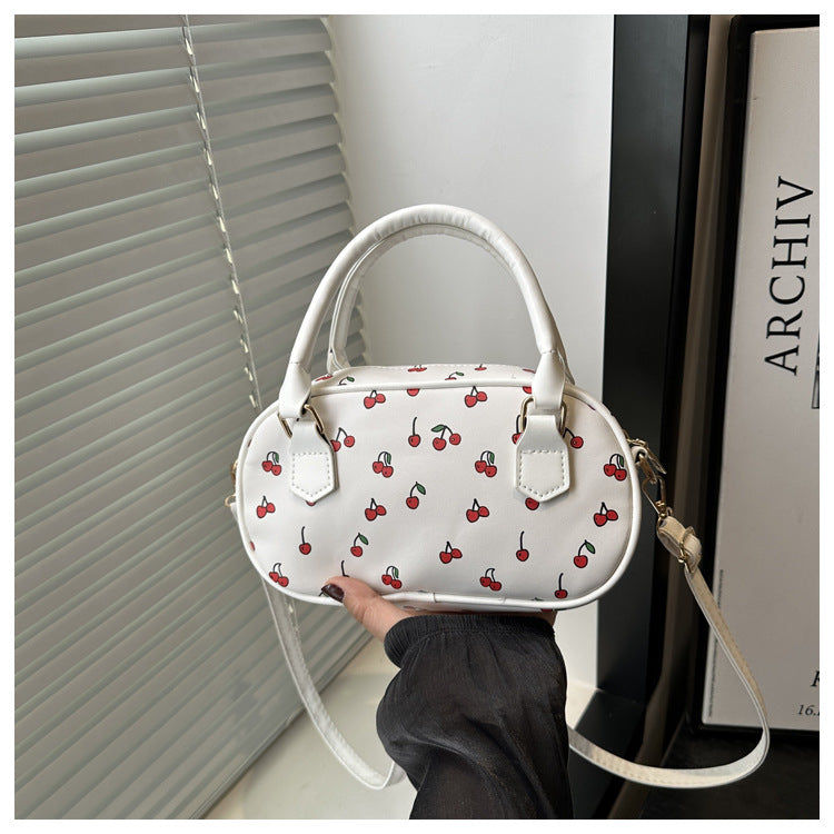 Playful Cherry Print Mini Handbag Kalsten