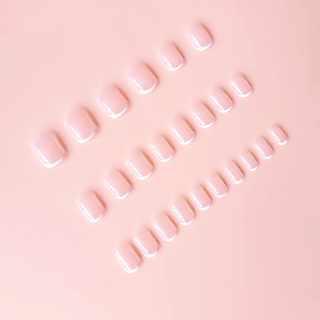 Nail art set with elegant French design Kalsten